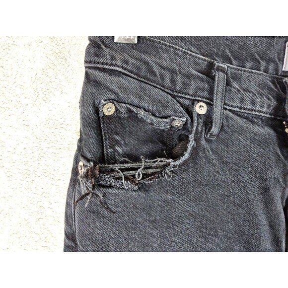 Agolde Women's Distressed Skinny Denim Jeans Black Size 26 - Picture 3 of 4